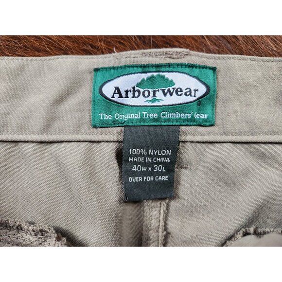Arborwear Nylon Double Knee Cargo Pants 40x30 Tree Work Outdoor Hiking - Picture 2 of 9